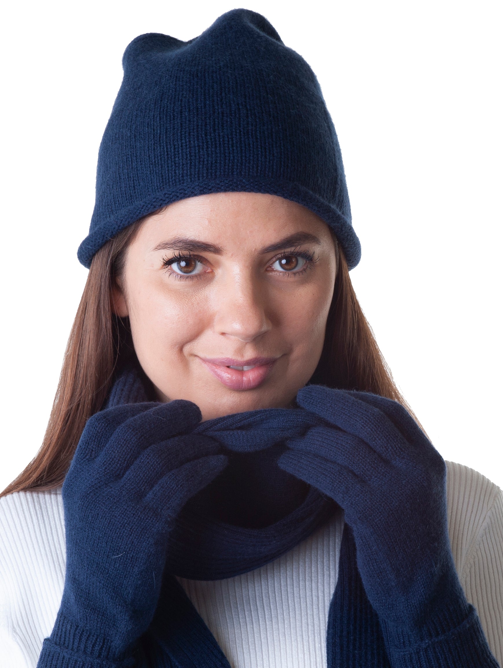 Navy blue hot sale beanie women's